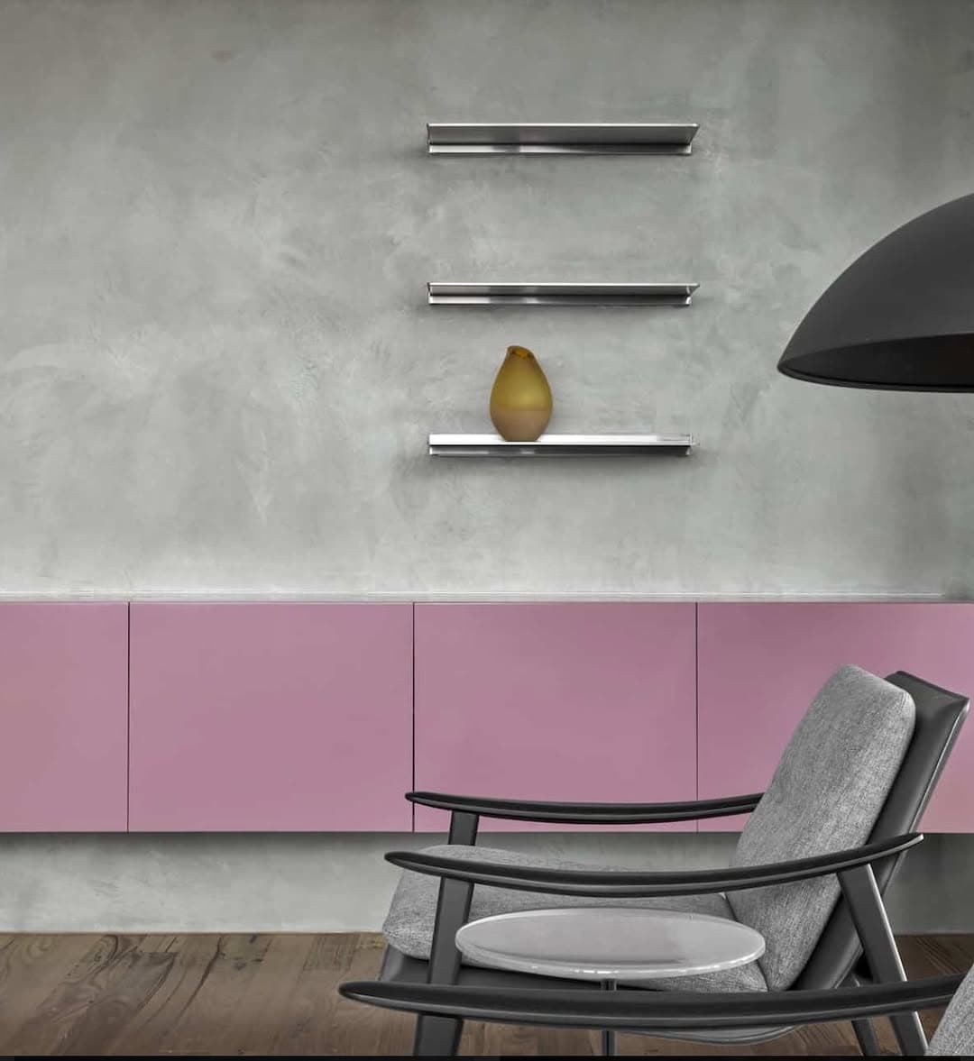 MARMORINO BATHROOOM WALLS AND CABINETRY - CHAPEL STREET, SOUTH YARRA